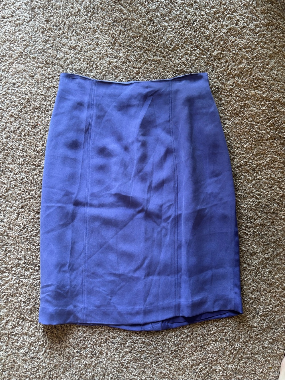 Vintage Purple silk midi skirt by Danielle Martin